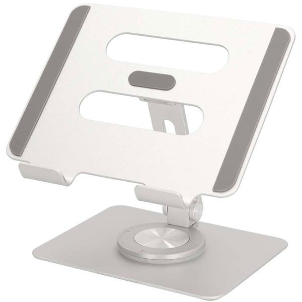 2er-Set Aluminium Tablet-Halterung mit Standfuss, 360° Drehbar – Flexible Halterung für alle Tablets, langlebig & optimale Positionierung