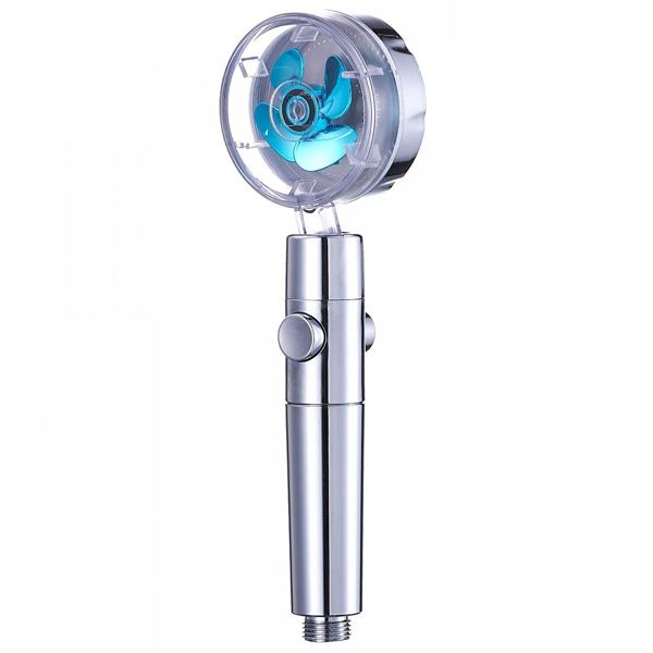 2er-Set Wasserspar-Duschkopf - Baumwollfilter, 360° Drehgelenk, 200% Druck - Spart 30% Wasser - 27xØ8cm ABS Kunststoff Handbrause