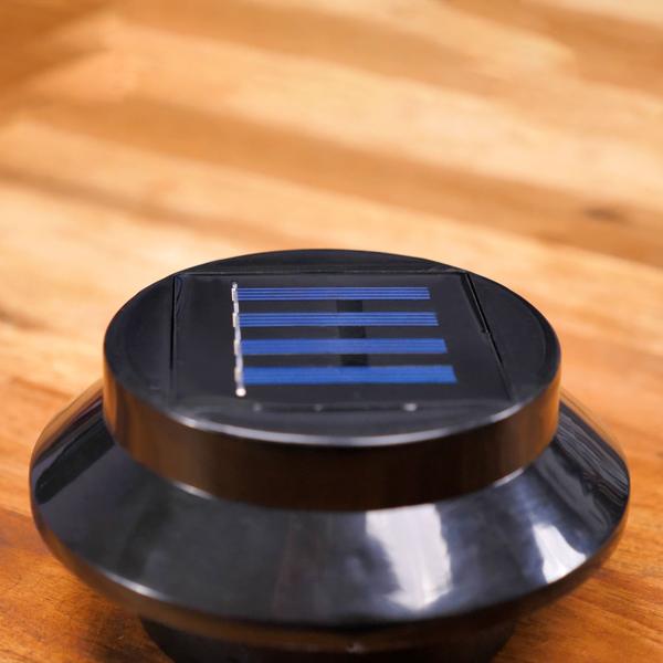 2er-Set Solar-Dachrinnenleuchte mit Dämmerungssensor - Wetterfest & robust für Hauseingänge, Garagen & Balkone - 3 helle LEDs, 11x11x5.5cm, Ni-MH Akku