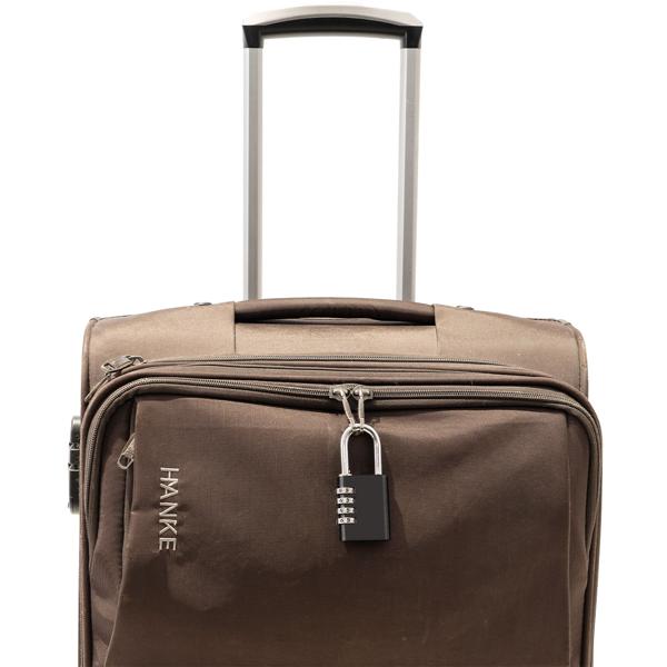 2er Spar Set Zahlenschloss - Vorhängeschloss aus Aluminium, Bügel aus Stahl, 4-stellig, schwarz, robust und sicher, ideal für Koffer, Spind, Keller, Schuppen, Schule