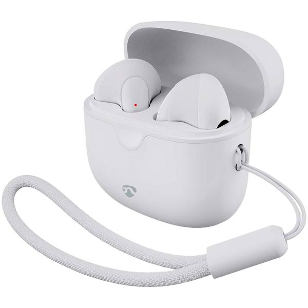 Kabellose In-Ear-Kopfhörer Weiss - Bluetooth 5.3 für Sport & Unterwegs - 16h Akku-Laufzeit mit Ladebox - Mikrofon & Touch-Steuerung - Sprachsteuerung