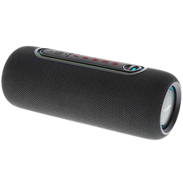 Mobiler Bluetooth 5.0 Party Lautsprecher (30W): mit LED-Beleuchtung, stossfest & wasserdicht (IPX5), anthrazit – für unvergessliche Partys überall