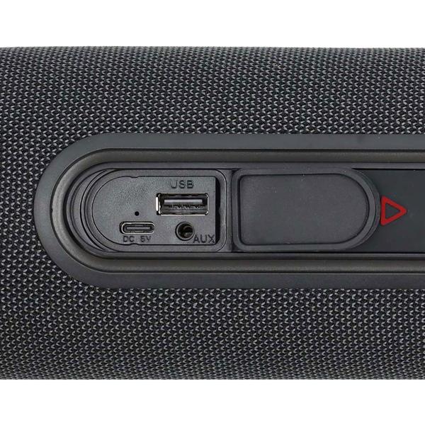 Mobiler Bluetooth 5.0 Party Lautsprecher (30W): mit LED-Beleuchtung, stossfest & wasserdicht (IPX5), anthrazit – für unvergessliche Partys überall