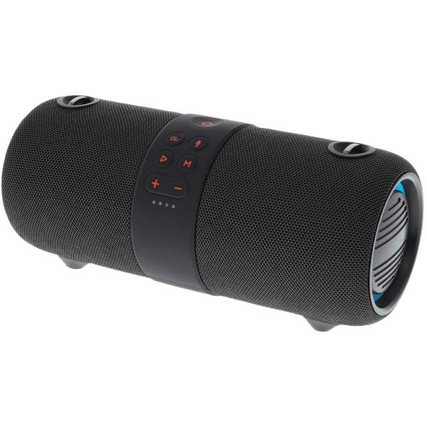 Bluetooth Lautsprecher 40W: LED, Stossfest & IPX6 wasserdicht, schwarz - Kraftvoller Sound mit Lichtshow – Robust, Outdoor, für jeden Musikgenuss