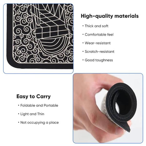 Faltbare EMS Fussmassagematte mit 8 Massagemodi, Akkubetrieb