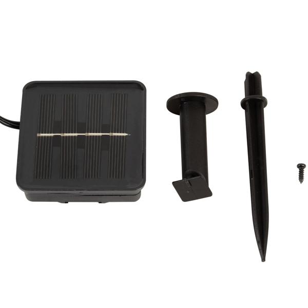 Solar-Lichterkette im Glühbirnen-Design: 10 warmweisse LEDs, 6 m, Dämmerungssensor & IP44-wetterfest. Gemütliche Beleuchtung für Garten & Balkon