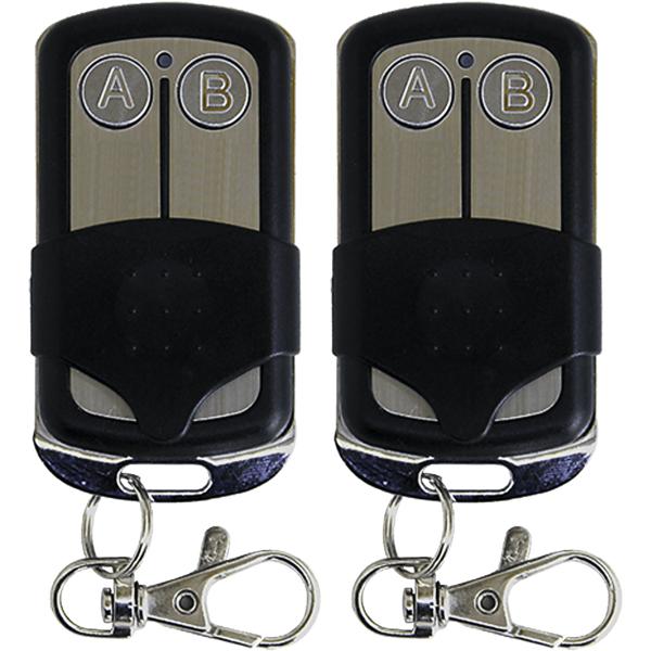 2er-Set Programmierbarer 2-Kanal Funk-Handsender (433,92MHz): Universal-Fernbedienung für Garagentore & mehr. Einfache Programmierung