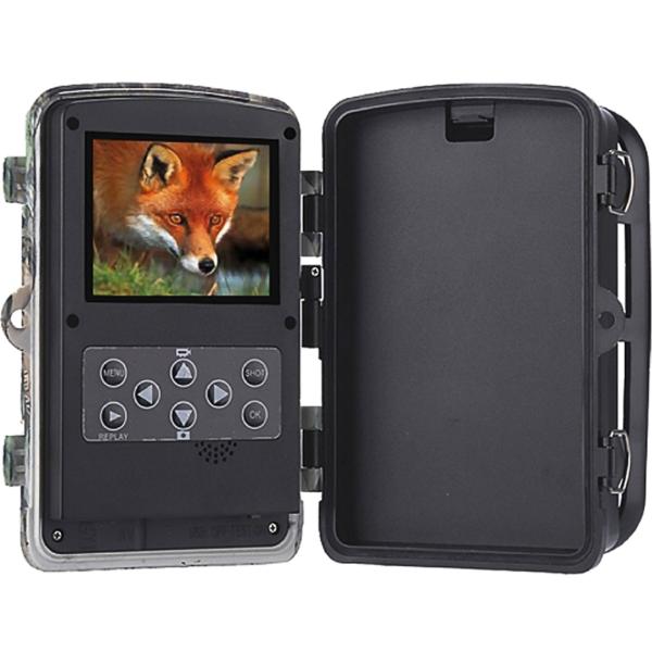 Full-HD Wild-Überwachungskamera im Camouflage-Design: Mit Bewegungssensor, Nachtsicht, Mikrofon & IP66 Wetterschutz