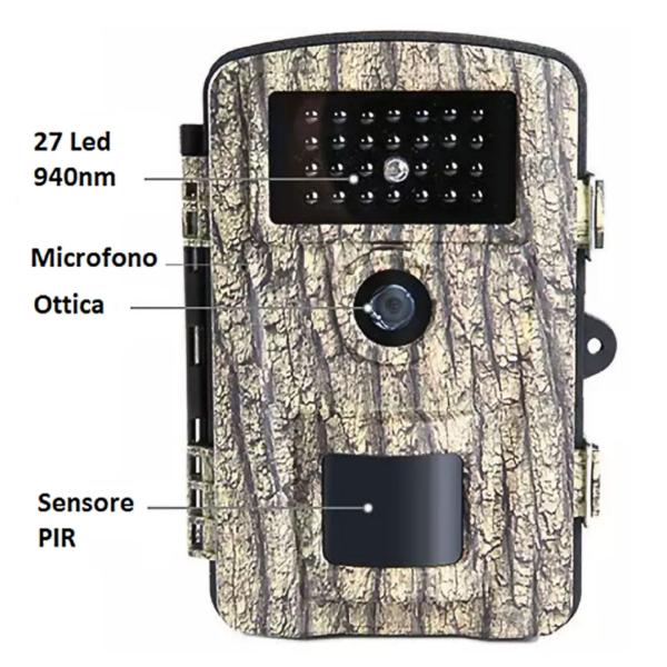 Full-HD Wild-Überwachungskamera im Camouflage-Design: Mit Bewegungssensor, Nachtsicht, Mikrofon & IP66 Wetterschutz
