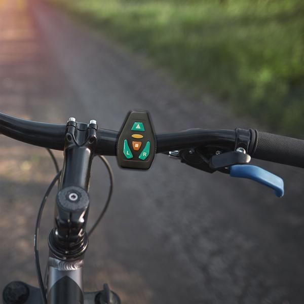 LED Blinker-Rucksack: Leuchtende Pfeile, sicher, schwarz, mit Notebook-Fach & Fernbedienung – Sichtbare Sicherheit für Fussgänger, Radfahrer & Pendler
