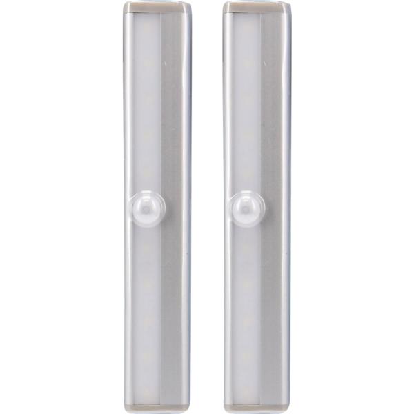 2er-Set LED Lichtleiste mit Bewegungssensor – Selbstklebend & batteriebetrieben – Ideal für Schränke, Regale, Küche – 25s Leuchtdauer, 18.5x3x1.5 cm