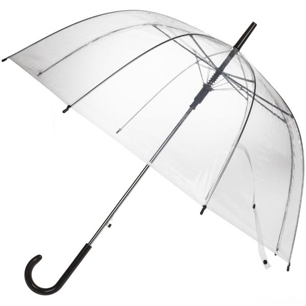 4er-Set Stabiler Regenschirm mit Automatiköffnung, transparent, Ø 85 cm, moderner und stylischer Regenlook, leichte Handhabung