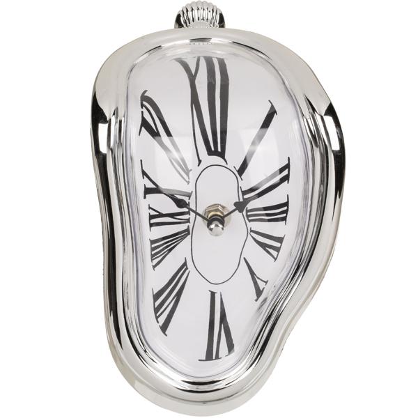 Kreative schmelzende Uhr, Salvador Dali Design, 18x13 cm – Aussergewöhnliche Dekoration für ein stilvolles Zuhause - einzigartiger Blickfang