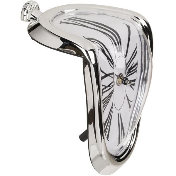 Kreative schmelzende Uhr, Salvador Dali Design, 18x13 cm – Aussergewöhnliche Dekoration für ein stilvolles Zuhause - einzigartiger Blickfang