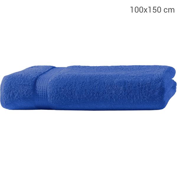Badetuch 100x150cm - luxuriöse 100% Baumwolle, 500 g/m², saugstark, schnell trocknend - kuschelweich, hautfreundlich, royal mit 2 Bordüren