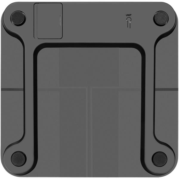 Digitale 14in1 Körperanalysewaage aus Glas, Bluetooth & App, max. 180 kg, Personenwaage mit grossem LED Display, Apple Health und Google Fit geeignet