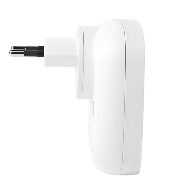 Drahtlose Funk-Türklingel (weiss, IP44): 36 Melodien + LED-Licht - für Haus, Wohnung, Büro. Einfache Installation - Top-Klang