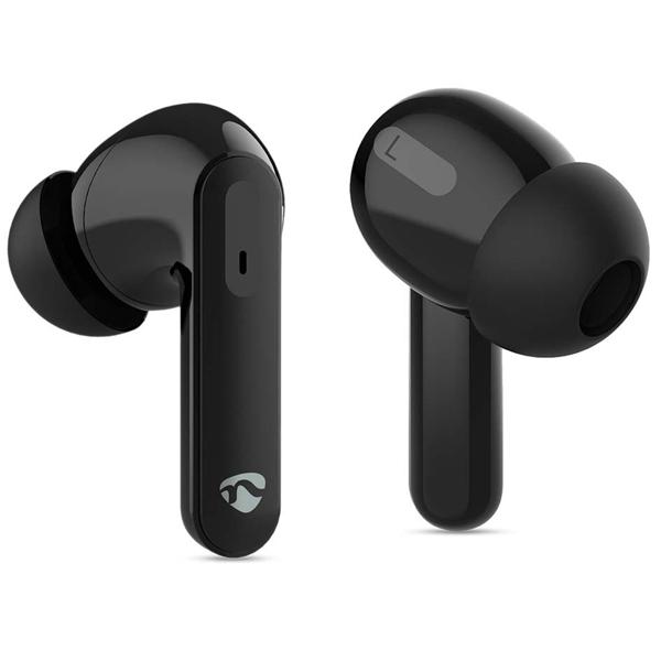 Kabellose In-Ear Kopfhörer schwarz mit ANC - Bluetooth 5.3 für klare Calls & Musikgenuss - inkl. Ladecase - Top Komfort & sicherer Halt