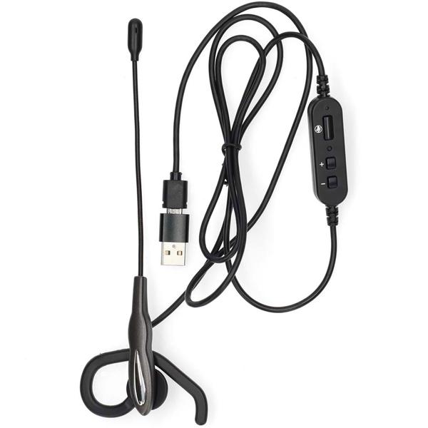 Flexibles In-Ear Headset mit abnehmbarem Ohrbügel: Sicherer Halt & bequemer Tragekomfort, ideal für Arbeit & Freizeit, klare Sprachqualität