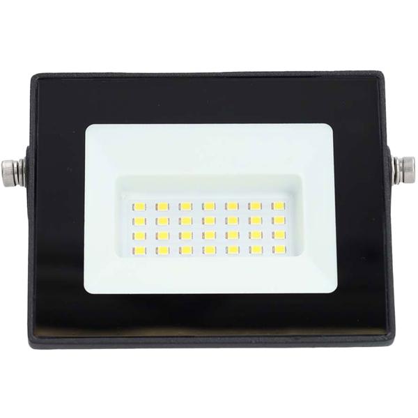 LED Aussenstrahler aus Aluminium - 1620lm, 20W, kaltweiss (4000K) - IP65 wasserfest für Garten & Terrasse - Kompakt (12.6x11.4x2.8 cm)