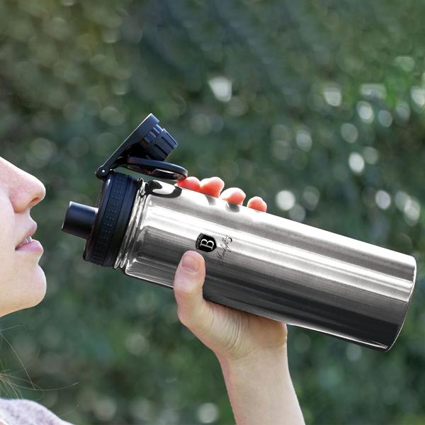 Robuste 540ml Edelstahl Trinkflasche / Sportflasche: Langlebig, geschmacksneutral & ideal für Fitness, Outdoor & Büro, Auslaufsicher & leicht zu reinigen