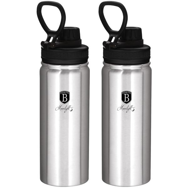 2er-Set Robuste 540ml Edelstahl Trinkflasche / Sportflasche: Langlebig, geschmacksneutral & ideal für Fitness, Outdoor & Büro, Auslaufsicher & leicht zu reinigen