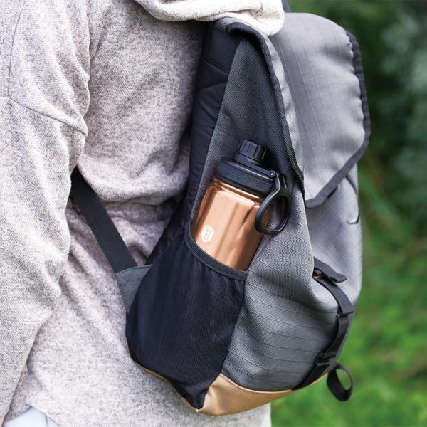 2er-Set Trinkflasche Rosé-Gold - Ideal für Sport & Unterwegs - 540ml Edelstahl-Sportflasche mit rutschfestem Silikonboden - Heiss/Kalt - Modern & Zeitlos