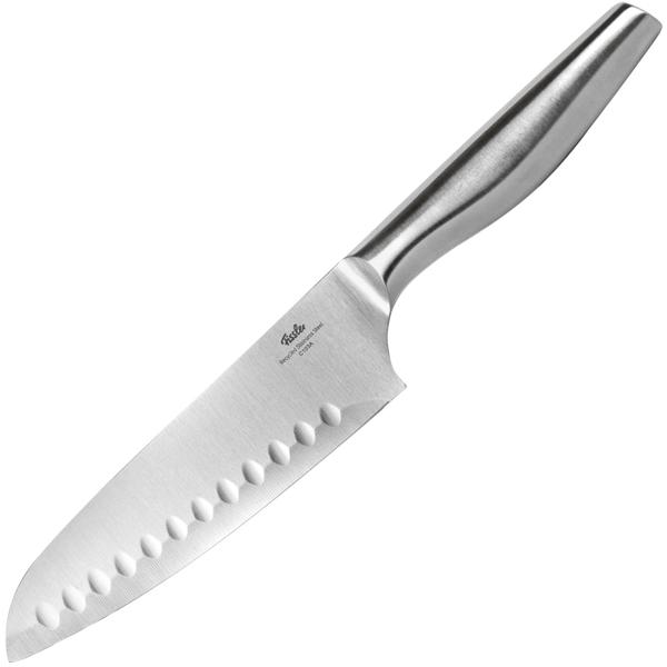 Profi-Santoku-Messer-Set, Edelstahl, 16,5cm/12,4cm Klingen, ergonomischer Griff, scharf, rostfrei, perfekte Küchenmesser von Fissler