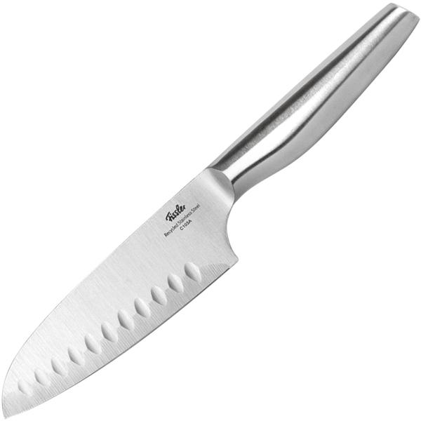 Profi-Santoku-Messer-Set, Edelstahl, 16,5cm/12,4cm Klingen, ergonomischer Griff, scharf, rostfrei, perfekte Küchenmesser von Fissler