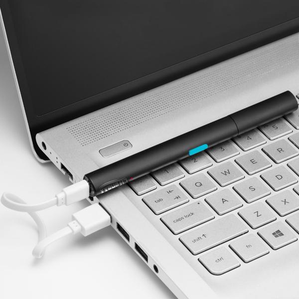 WLAN Ohrreiniger mit HD-Kamera, schwarz, IP67, für Android/iOS – Kabellos, Akku, inklusive 5 Ohrlöffel, sichere Ohrreinigung