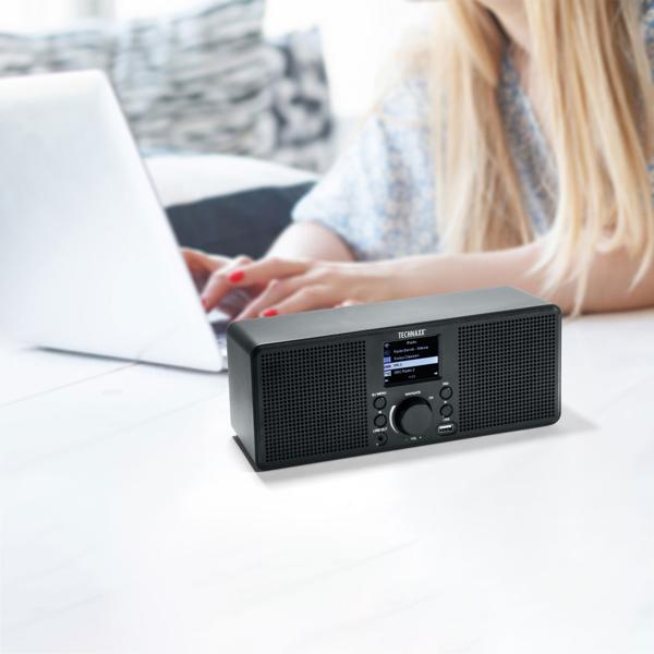 WLAN Internetradio mit Wetteranzeige und Weckfunktion, Stereo-Lautsprecher