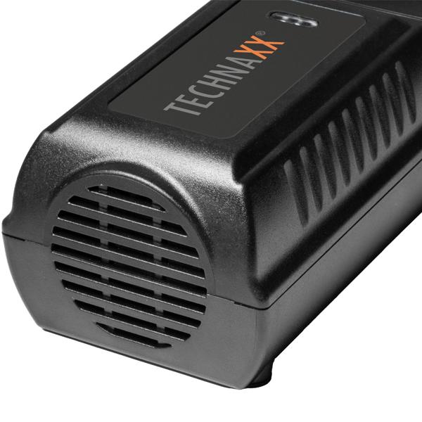 Leistungsstarker Kfz-Wechselrichter 12V auf 230V mit Steckdose & 2 USB-Ports, ideal für Auto, Camping & Reisen, zuverlässige Stromversorgung