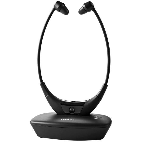 Kabelloser TV-Kinnbügel-Kopfhörer – leicht, ergonomisch & in Schwarz – klarer Sound, komfortabler Sitz & ideal für ungestörten TV Erlebnis