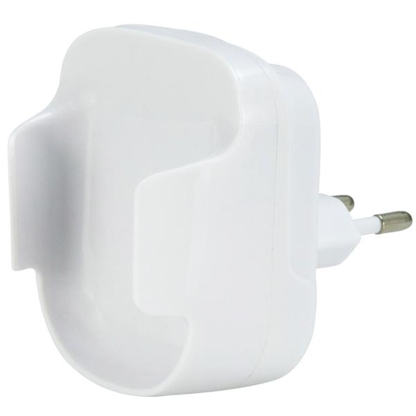 Clevere Akku LED-Taschenlampe für die Steckdose mit Einschaltautomatik: 20lm, weiss, bis 2h unabhängig - Nacht-&Notfalllicht für mehr Sicherheit