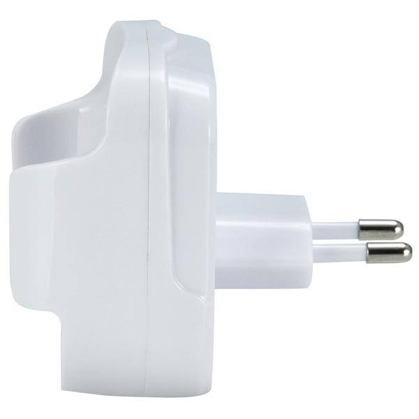 Clevere Akku LED-Taschenlampe für die Steckdose mit Einschaltautomatik: 20lm, weiss, bis 2h unabhängig - Nacht-&Notfalllicht für mehr Sicherheit