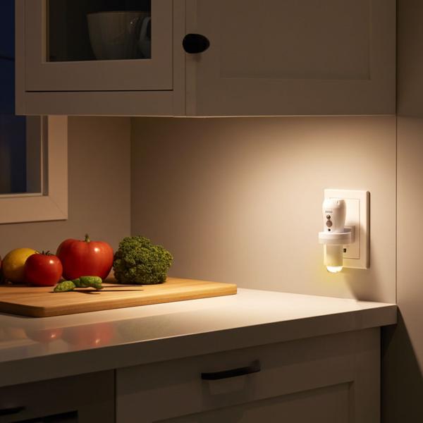 2er-Set Akku LED-Taschenlampe: 200lm, Einschaltautomatik, Nachtlicht, weiss - Automatik Notlicht & Taschenlampe in Einem – Praktisch & Zuverlässig