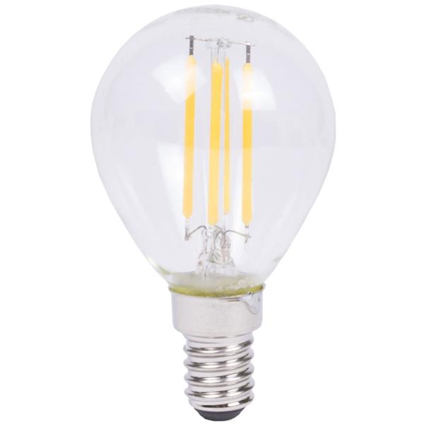 6er-Set LED-Filament-Lampe G45 - Dimmbar für gemütliche Raumbeleuchtung - E14, 4W, 400lm, 2500K warmweiss, 360°, 20.000h Lebensdauer