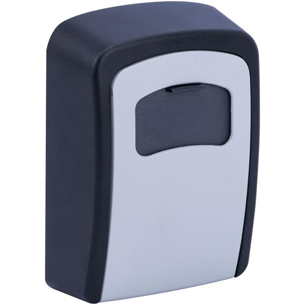 Extra sicherer Mini Schlüssel-Safe mit Zahlenschloss, robustem Aluminium Gehäuse und Schutzklappe - wetterfest für drinnen und draussen