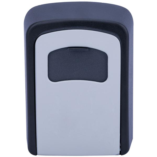 Extra sicherer Mini Schlüssel-Safe mit Zahlenschloss, robustem Aluminium Gehäuse und Schutzklappe - wetterfest für drinnen und draussen