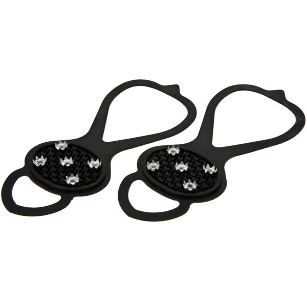 Schuh Spikes zum Überziehen (schwarz) - Universalgrösse, Gummi + Metall - Rutschfest auf Eis, Schnee & Matsch - für Winter, Outdoor