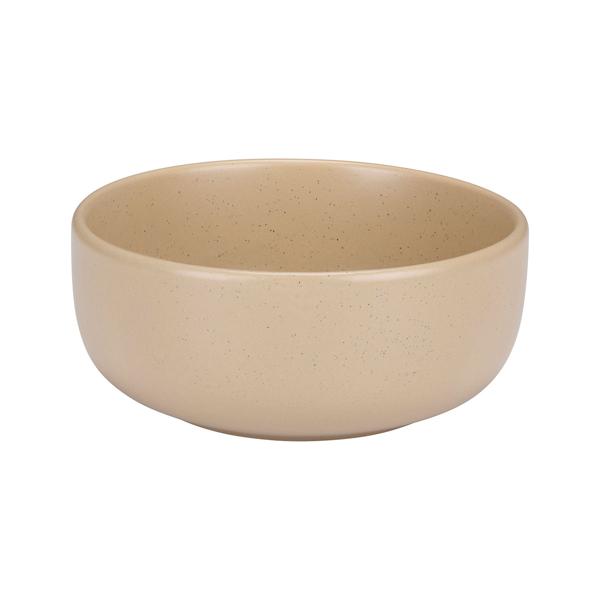 Geschirr-Set Steingut 16-teilig, beige - Mikrowellen- & spülmaschinenfest - Grundausstattung 4x Teller Schüsseln Tassen - Langlebig & stossfest