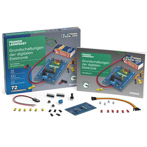 Lernpaket Digitale Elektronik - 72 Experimente für Anfänger & Profis - Verstehen & Gestalten digitaler Schaltungen - Inkl. Platine & 100+ Seiten Handbuch