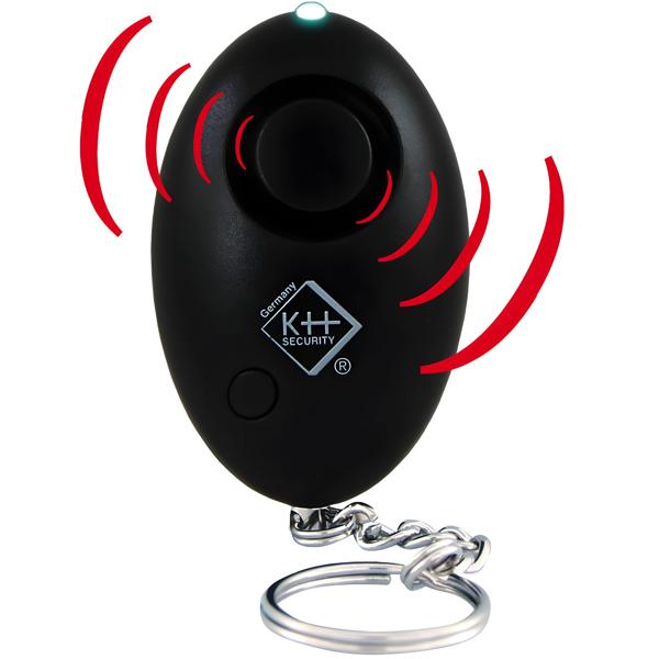 2er-Set Lautstarker 120 dB Personenalarm mit LED-Taschenlampe, schwarz, persönliche Sicherheit, hohe Abschreckung, Taschenalarm für Notfälle