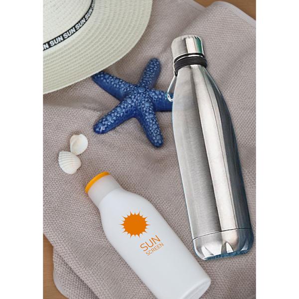 2er-Set Doppelwandige Edelstahl Trinkflasche mit Geheimversteck (350ml Safe) - 12h warm/24h kalt - Schutz für Wertsachen, 400ml