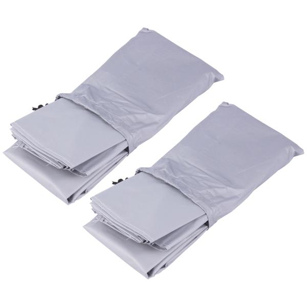 2er-Set Effektive Windschutzscheibenabdeckung mit Magneten: grau, 162 x 96 cm – Schutz vor Eis, Sonne, Staub, Pollen, schnelles Anbringen