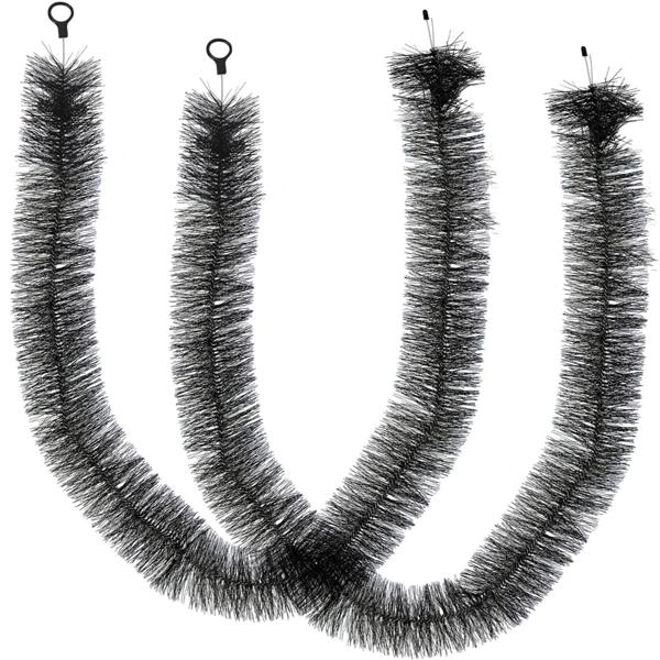 2er-Set Witterungsbeständige Dachrinnenbürste, je 4 m, Ø 12 cm: Effektiver Laubschutz & Schutz vor Verstopfung, langlebig, für Haus & Garten