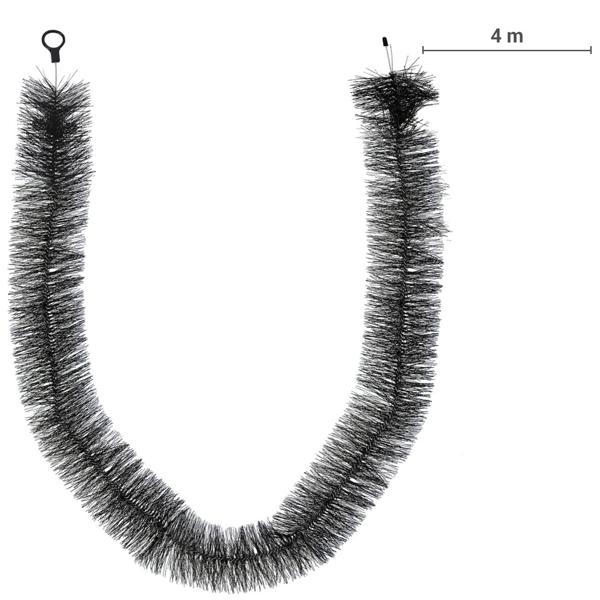 3er-Set Witterungsbeständige Dachrinnenbürste, je 4 m, Ø 12 cm: Effektiver Laubschutz & Schutz vor Verstopfung, langlebig, für Haus & Garten