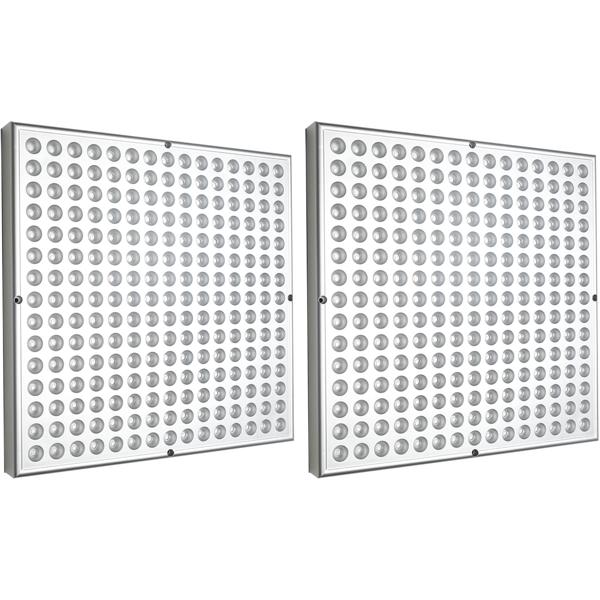 2er Professionelle Pflanzen-Wachstumslampe mit 225 LEDs - 250 Lumen, 300x300x35mm – fördert das Wachstum von Pflanzen effektiv & zuverlässig