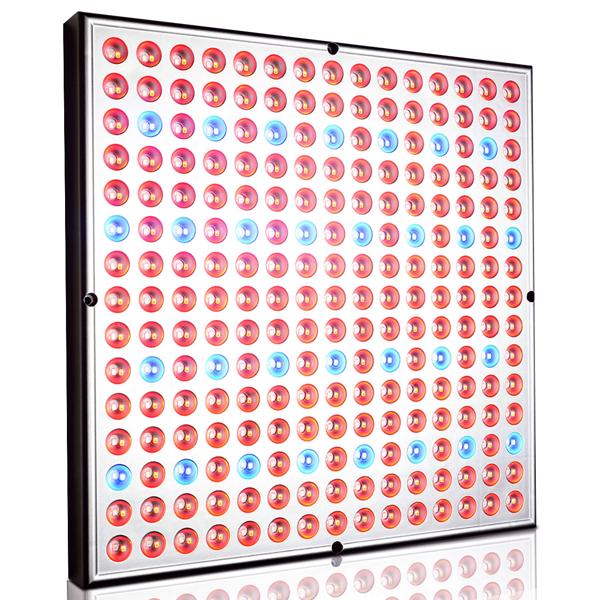 2er Professionelle Pflanzen-Wachstumslampe mit 225 LEDs - 250 Lumen, 300x300x35mm – fördert das Wachstum von Pflanzen effektiv & zuverlässig