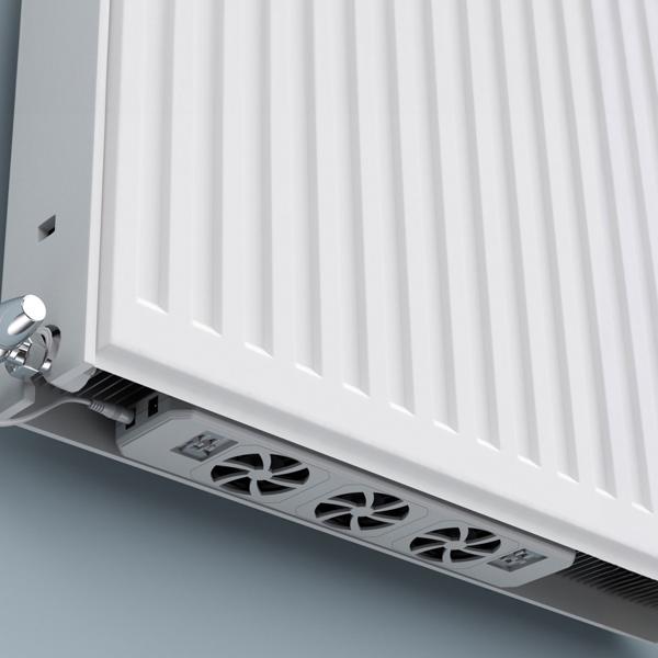 Heizkörperventilator, Basis-Set inkl. Temperatursensor, ideal für eine bessere Wärmeverteilung, Universell einsetzbar